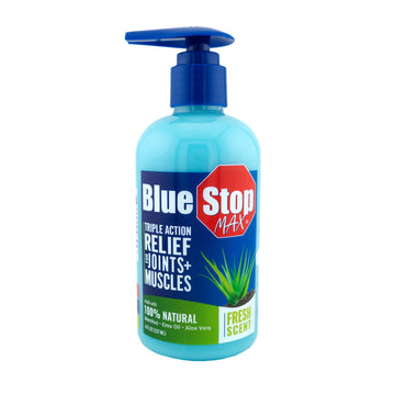 Blue Stop Max® 8 oz Pump Bottle