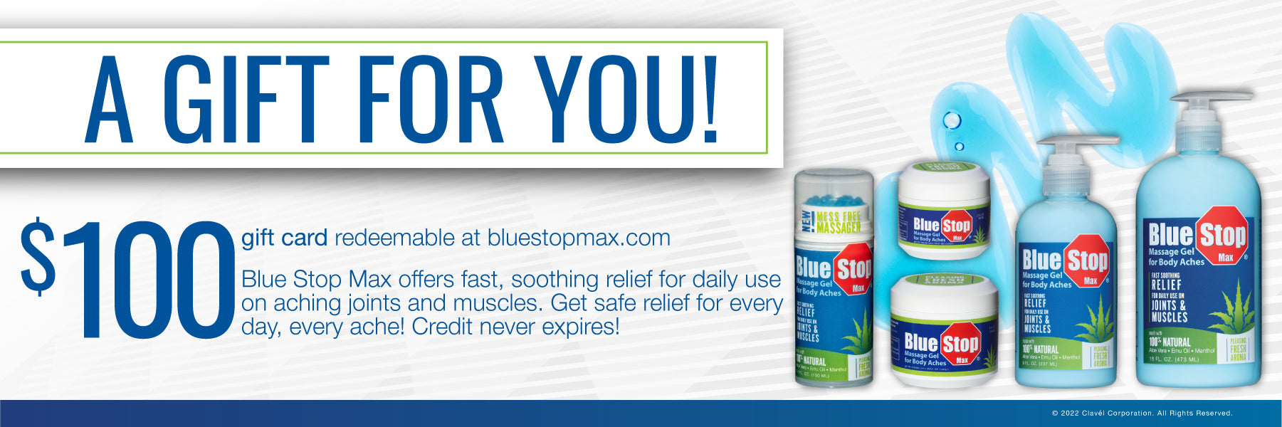 BLUE STOP MAX $100 gift card