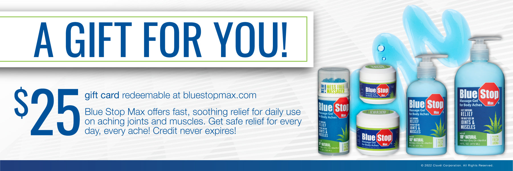 BLUE STOP MAX $25 gift card